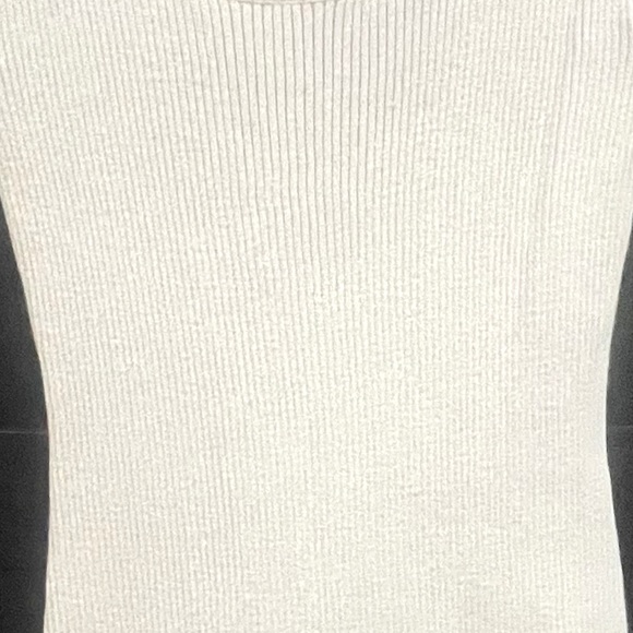 Fashion Nova, Size M, Off White/Cream Colored, Ribbed, Knee Length Dress - Picture 2 of 3